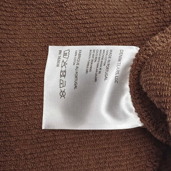 Denim Tears The Cotton Wreath Shorts Brown - Picture 3 of 3